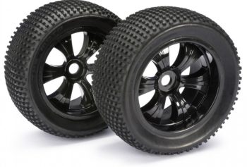ABSIMA 1/8 LP BUGGY OFF ROAD "DIRT" WHEELS/TYRES BLACK 2520011